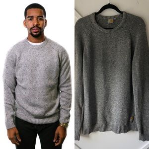 ❌SOLD❌ Carhartt Anglistic Speckled Crew Neck Wool Sweater - Large